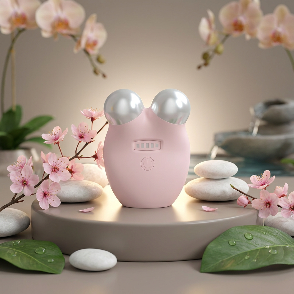 רולר פנים EMS להרמת עור במיקרו־זרם