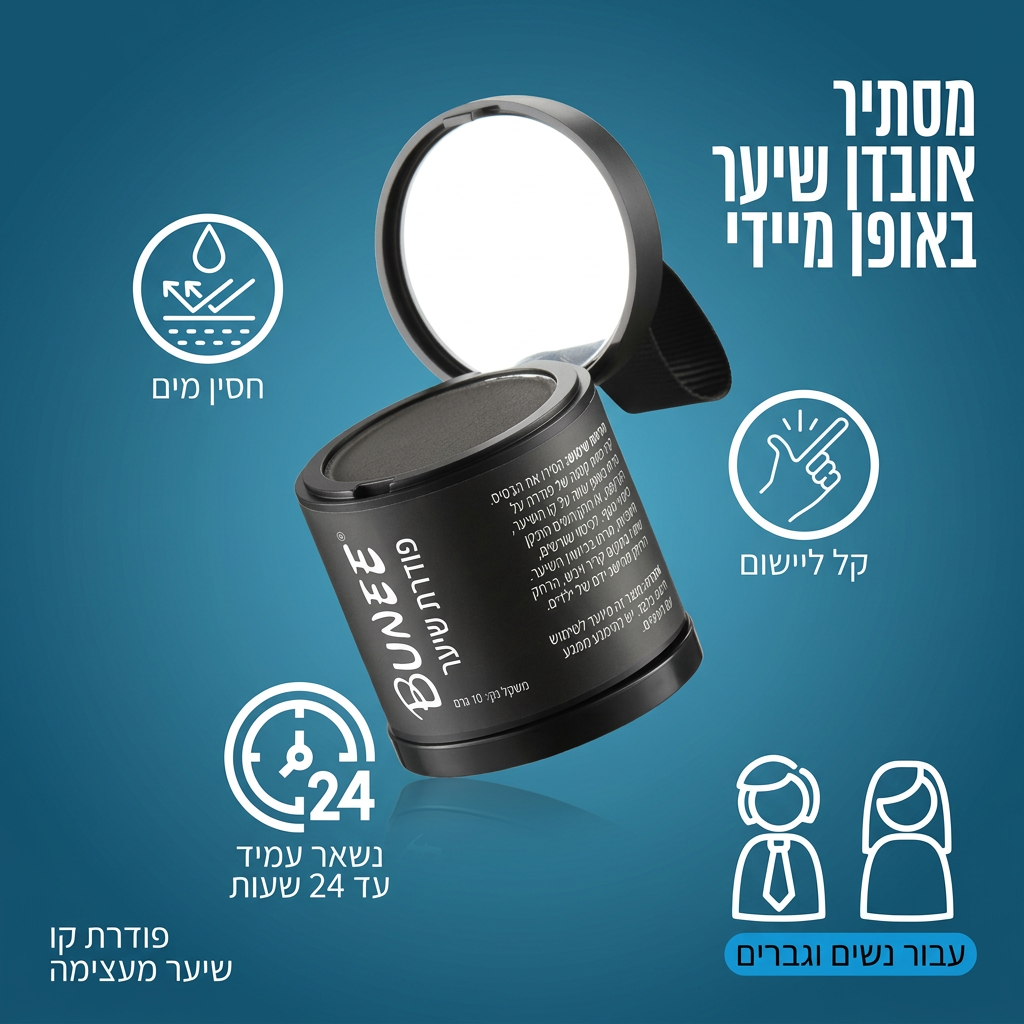 HairFill™ | פודרת מילוי לקו השיער
