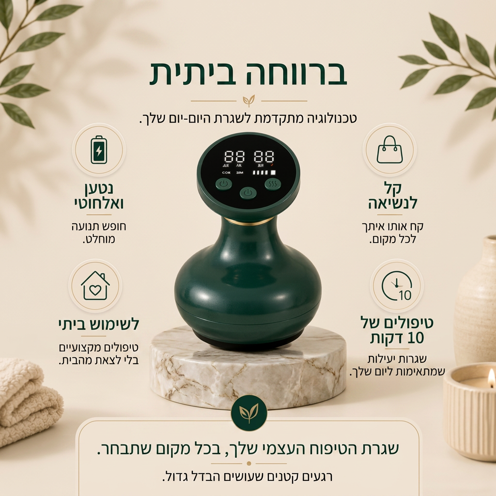 GLOWY SS PRO™ | מכשיר עיסוי חכם לגוף