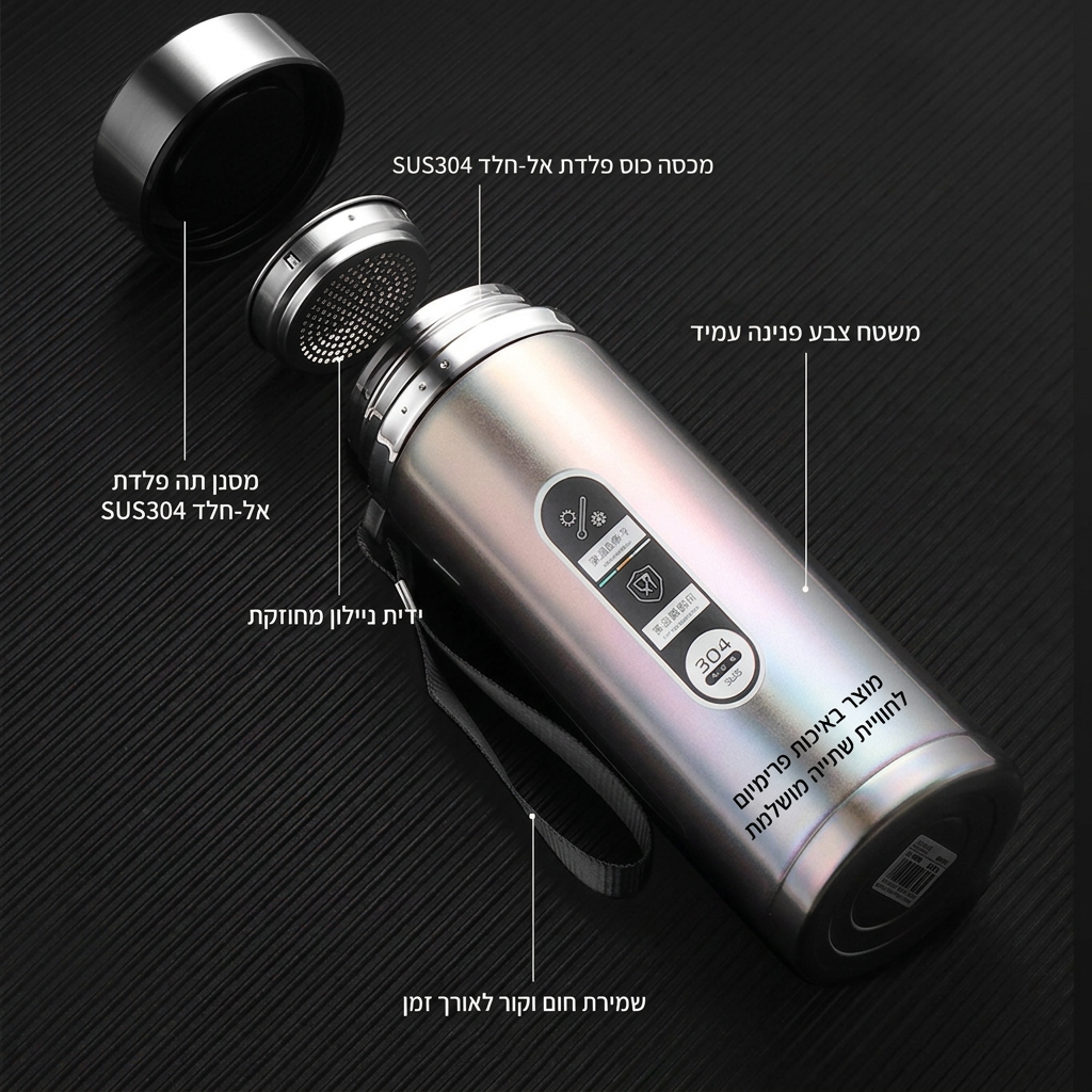 AirBoo Thermo™ בקבוק חכם שומר-קור