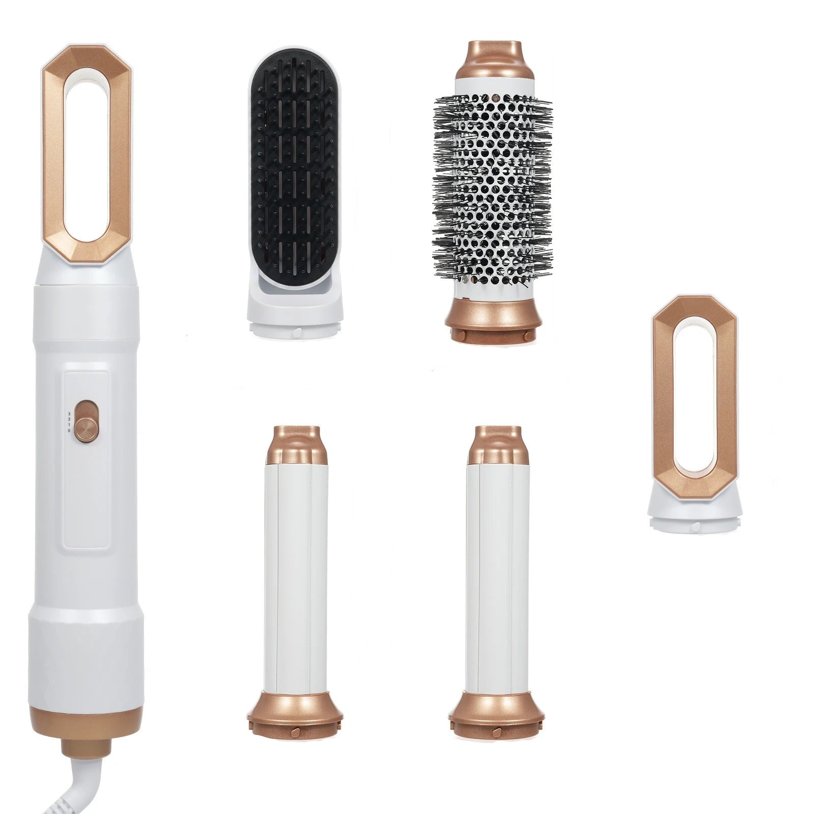 מסרק חשמלי 5 ב־1 – לייבוש, החלקה ועיצוב השיער